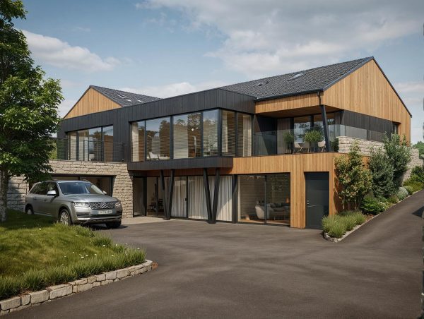 Dom Jednorodzinny z Garażem w KristianSand Norwegia