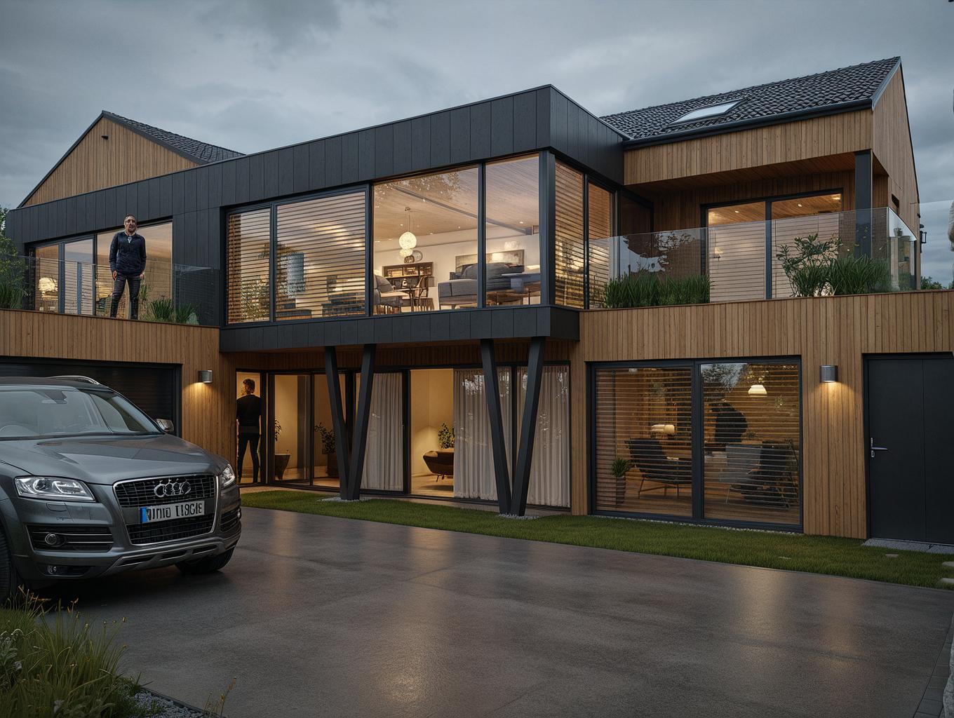 Dom Jednorodzinny z Garażem w KristianSand Norwegia