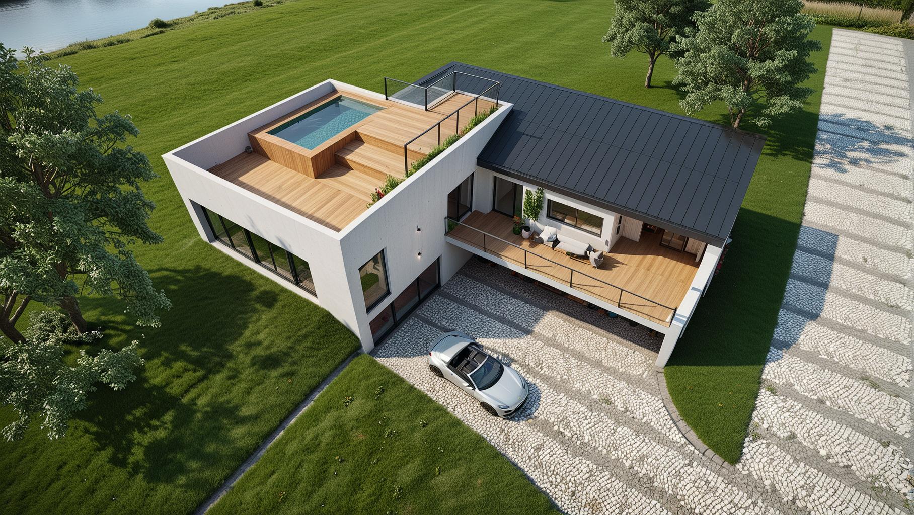 Dom Jednorodzinny z Garażem i basenem w AlesunD Norwegia